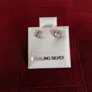 White Topaz Gemstone Earrings